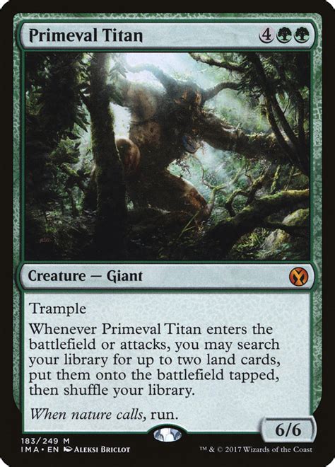 Titan like creature magic cards